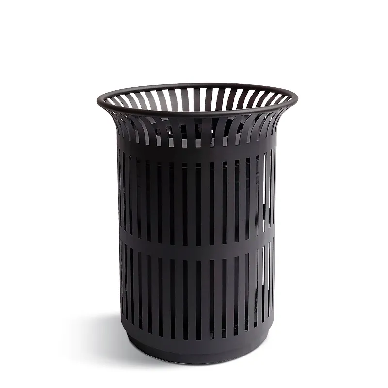 outdoor wicker trash can for resort and garden