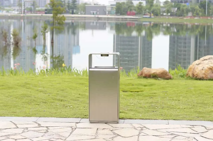 best material for outdoor garbage bins galvanized and stainless steel