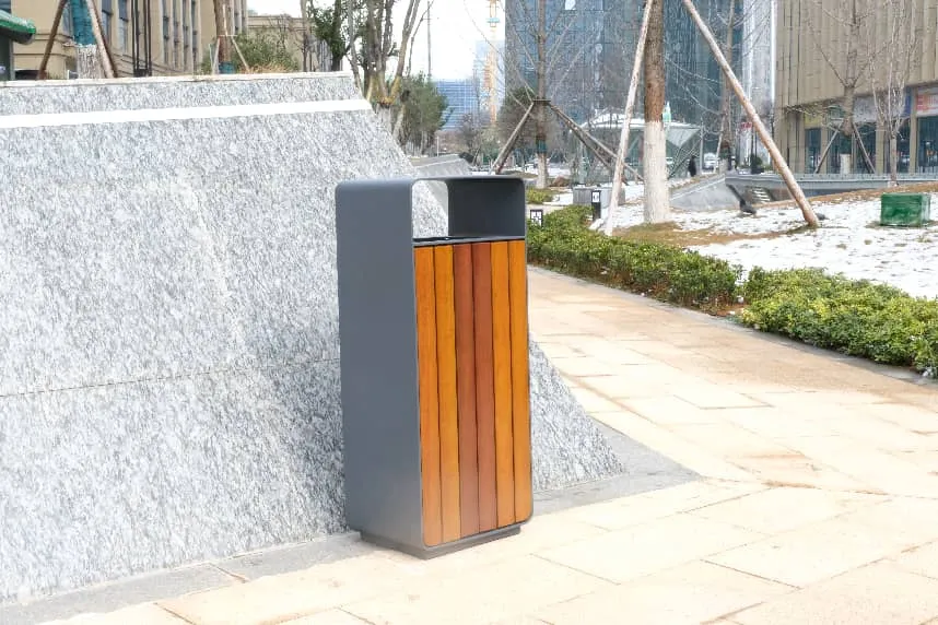 what is the best material for outdoor garbage cans