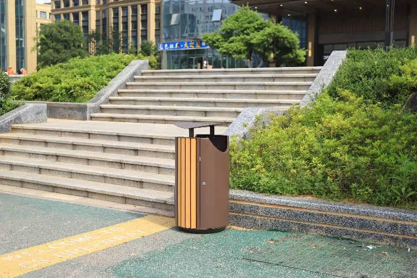 commercial trash bins and outdoor garbage bins for public spaces
