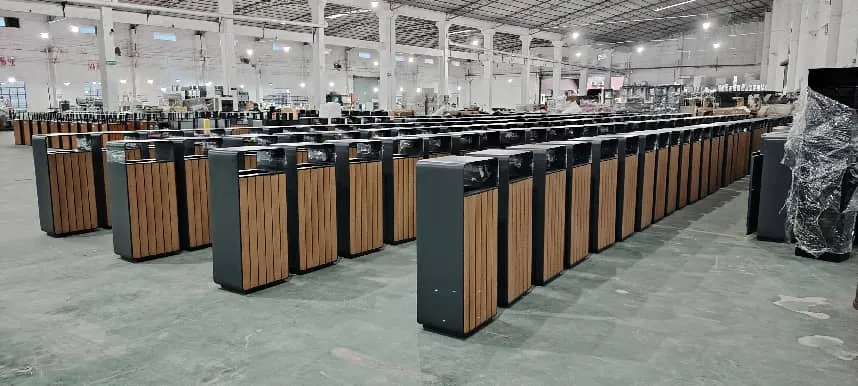 LVEN manufacture outdoor trash bin solutions in factory