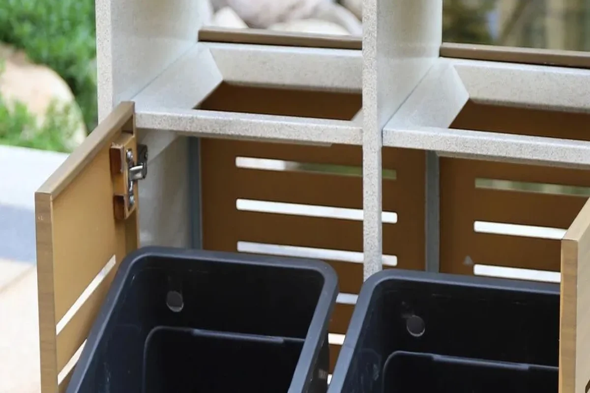 OTB-51 outdoor trash bin with removable inner liners.webp